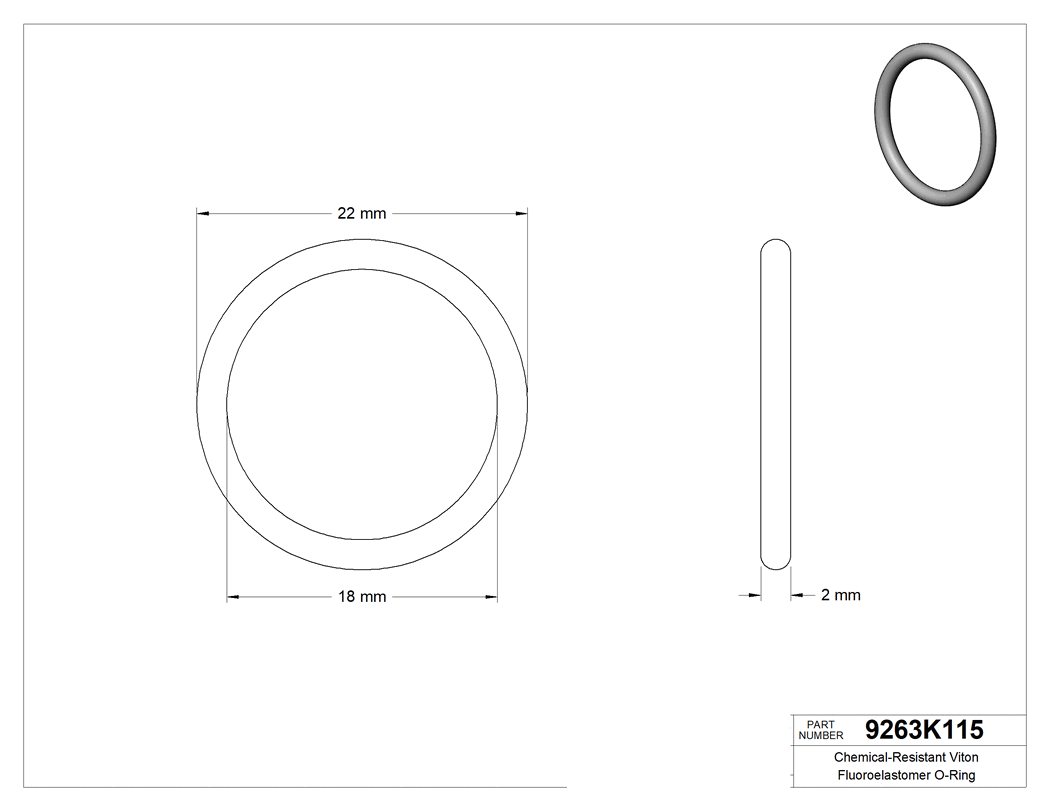 Technical drawing - 9263K115